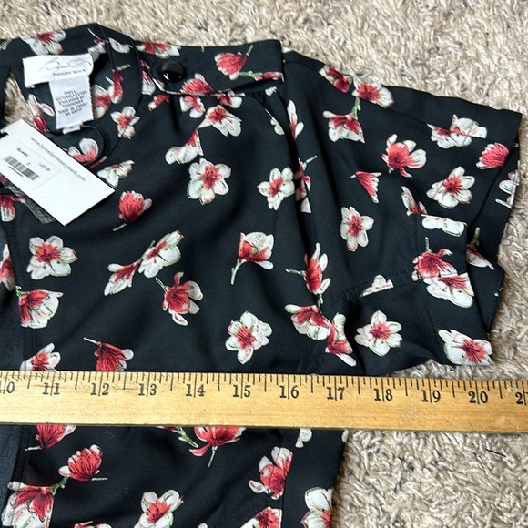Byron Lars Lotus Flower keyhole Blouse Size 2 NWT - Picture 4 of 7